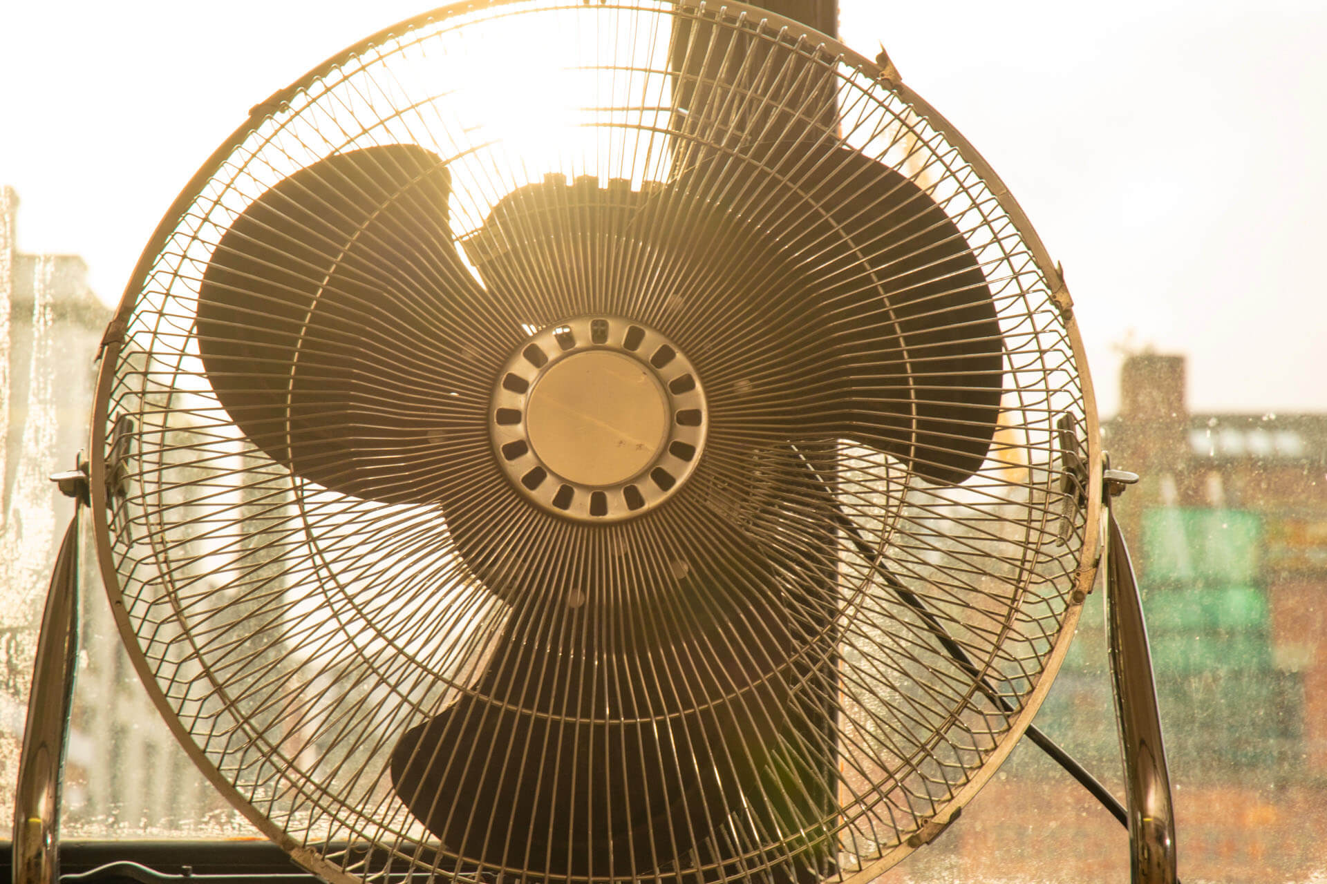 A large fan for studio photoshoots