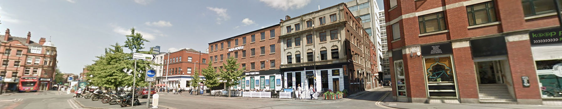 Outside NQ Photography Studio Stevenson Square Manchester